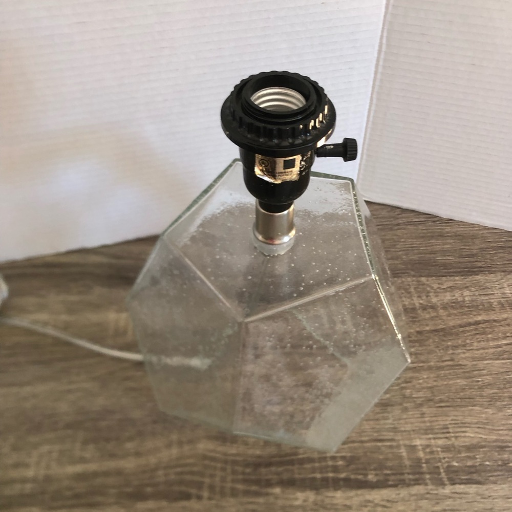Geometric Glass Table Lamp - Picture 3 of 8